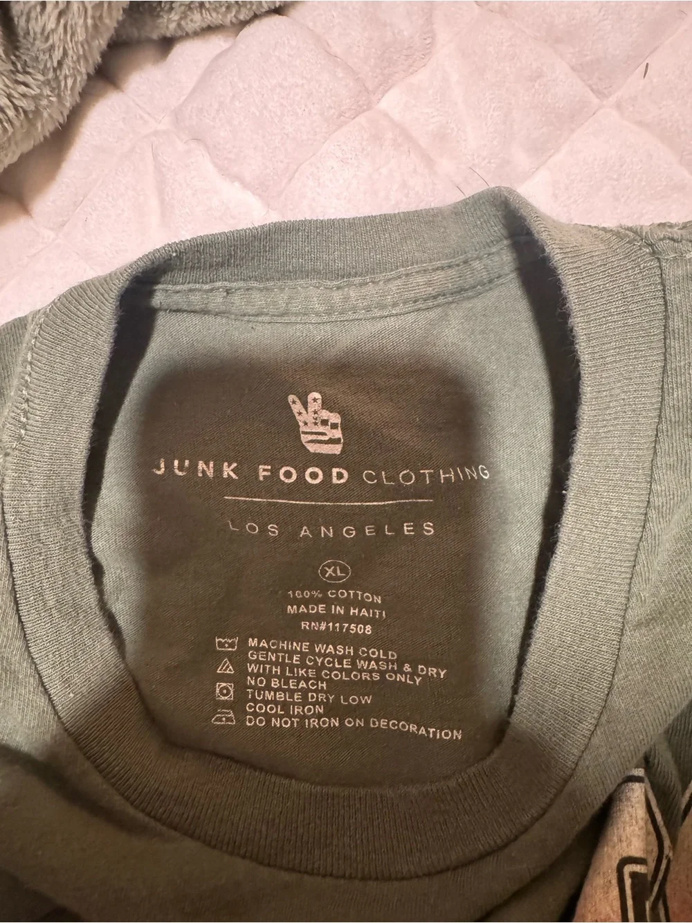 Junk Food Clothing Light Gray Bronco Graphic Crewneck - Picture 3 of 3